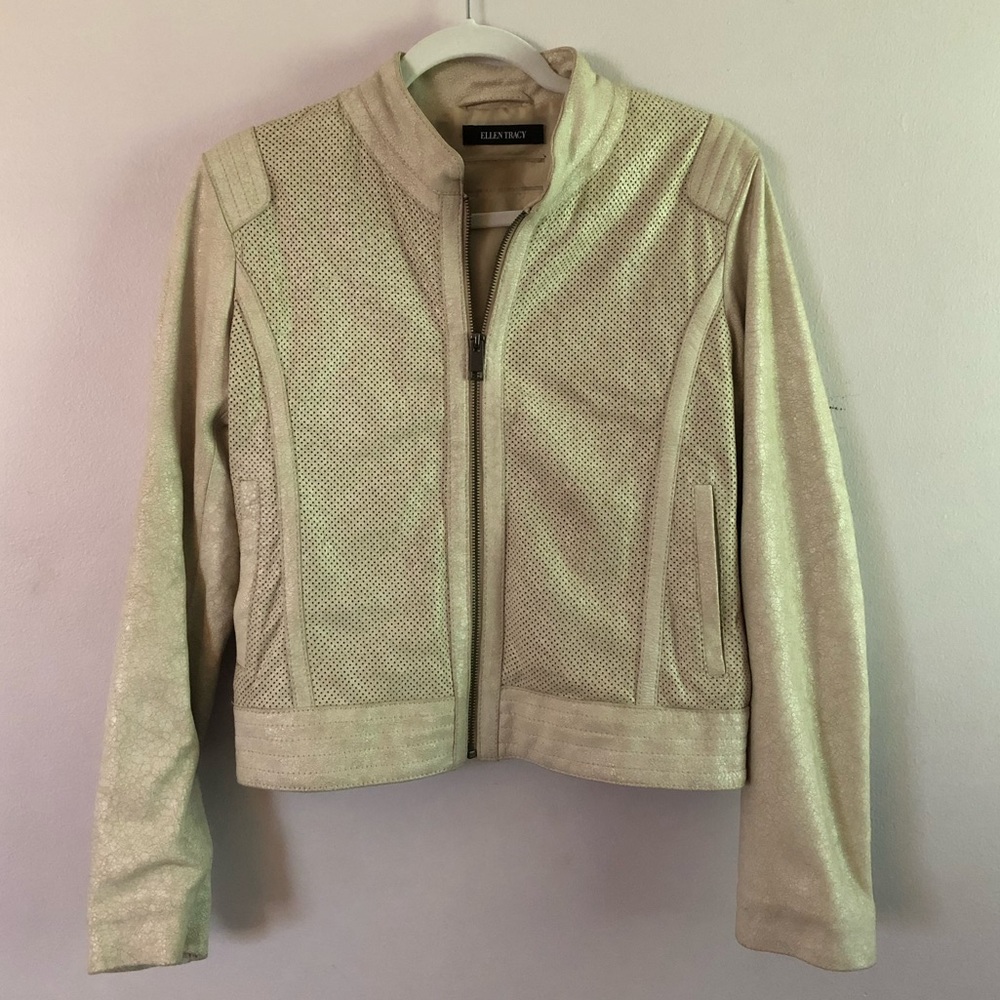 Ellen Tracy Faux Leather Jacket